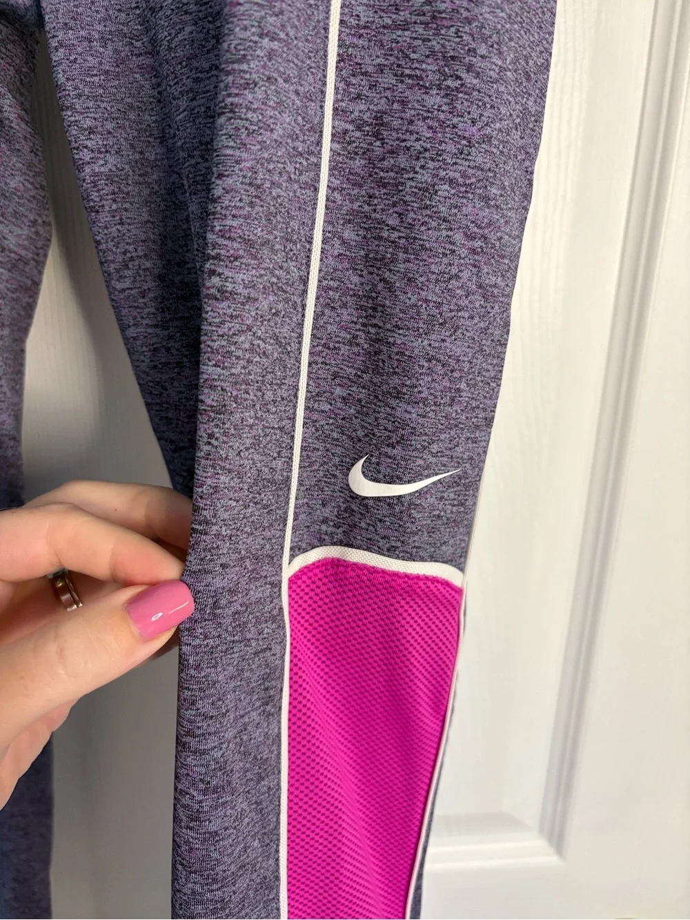 Nike Pink and Grey Leggings